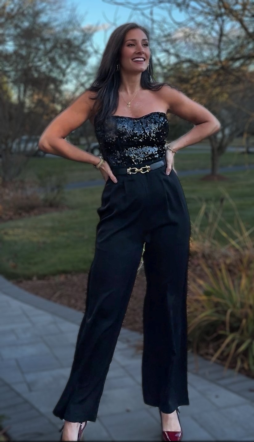 Champagne Shimmer Jumpsuit