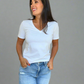 Classic V-neck Cotton Tee