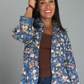 Vintage Charm Floral Denim Jacket