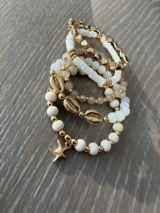 Coastal Beaded Bracelet Set