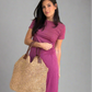 Brunch Envy Woven Shoulder Bag