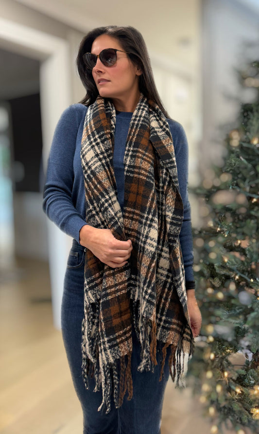 Winter Check Scarf