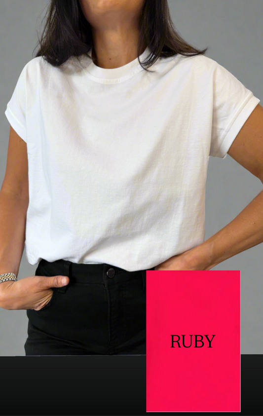Clean Cut Tee (RUBY)