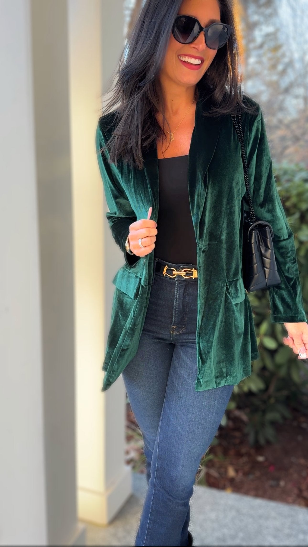 Holiday Style Shawl Collar Blazer