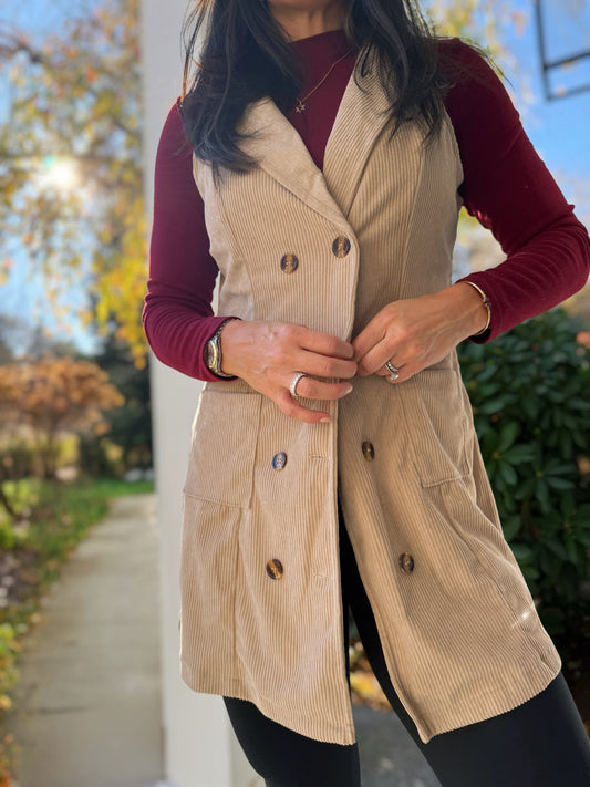 Maple Lane Corduroy Vest