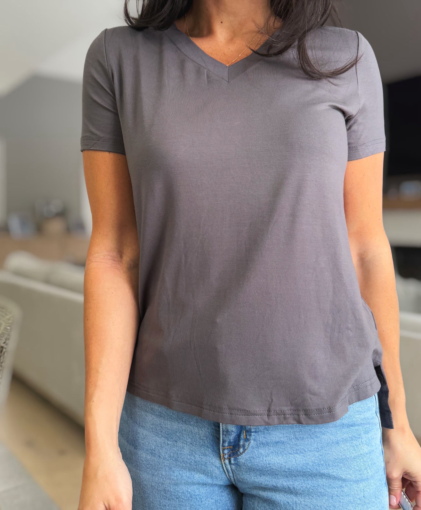 Closet Staple V-neck Short Sleeve
