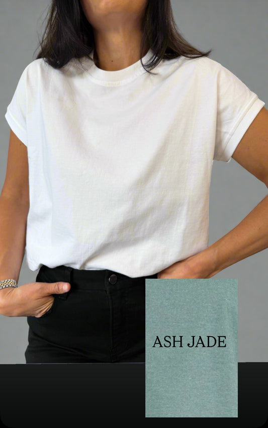 Clean Cut Tee (ASH JADE)