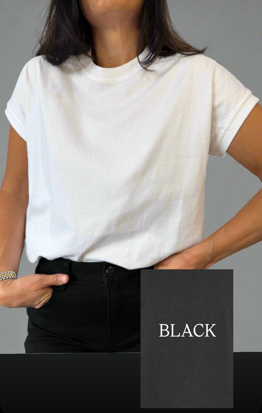 Clean Cut Tee (BLACK)