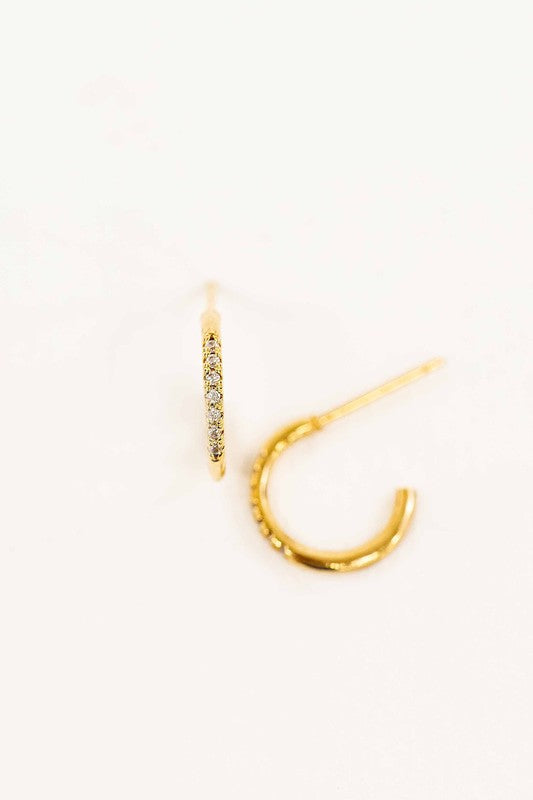 Petite Twinkle Huggie Earrings