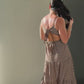 Shoreline Chic Tie-Back Maxi Dress